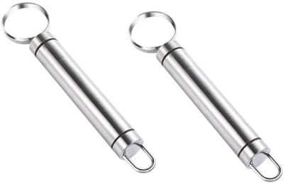 Cabilock 2 Piezas Descorazonador De Frutas Herramienta Pelador De Verduras Práctico Deshuesador De Dátiles Rojos De Frutas Deshuesador De Ciruelas Removedor De Deshuesador De Cerezas