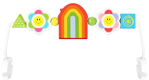 iGRATENS Baby Bouncer Toy Bar, leicht zu befestigen und zu entfernen, kinderfreundliche Materialien, ideal für Baby, Regenbogen