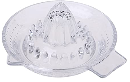 Saiyana Spremiagrumi manuale in vetro, spremiagrumi da cucina, arancia, lime, limone, spremiagrumi in vetro