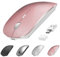 Souris USB C sans fil pour MacBook Air Pro iMac ordinateur de bureau Surface Pro, souris silencieuse sans fil Bluetooth rechargeable USB C souris sans fil compatible avec Mac/Chromebook/ordinateur