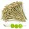 Cocktail Sticks - Bamboo Toothpicks Bamboo Skewers 12 cm Japaneses Style Natural Food Sticks Knotted Tooth Picks for Drinks, Fruit, Appetizer, Cocktail Garnish Accessories, Party Supplies 200 Pcs