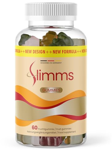 Slimms Gummies - mit natürlichen Inhaltsstoffen - für Frauen und Männer geeignet - 60 Gummies pro Dose 1x