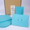 PresentFill® - blanko Falt-Karten inkl. Briefumschläge mit Herz Verschluß - 50er Set - Azur Blau - Klappkarten zum selbst gestalten, beschriften oder bedrucken - DIN A6 / C6