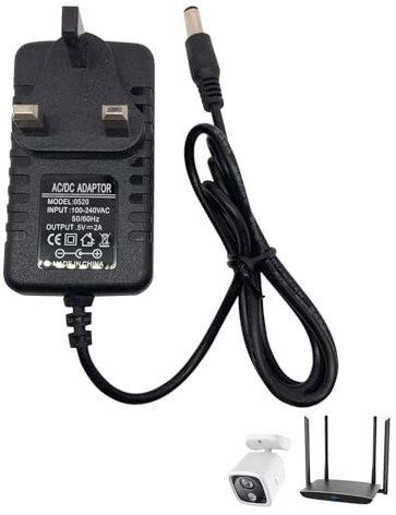 AC to DC Power Supply, Universal Power Adapter 2A 5V Power Supply, AC Adapter 100-240V 50 60hz to DC 5V 2A Power Adapter for Speakers Led Strip, Hdmi Splitter, Router, DC Connector Jack 5.5mmx2.1mm