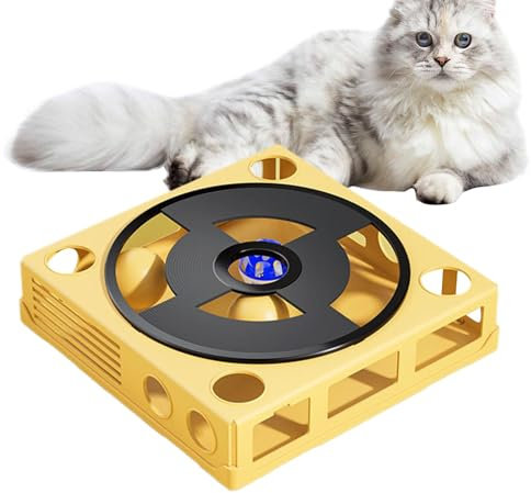 Générique Cat Food Puzzle, Strategy Game Cat Treat Puzzle, Cat Maze Puzzle Box, Interactive Cat Toys, Phonograph Cat Toy, Turntable Cat Toy, Kitten Puzzle Game, Cat Enrichment Toys