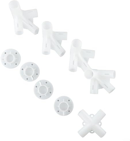 Verbindungsteile für Pavillon Zelt Komplettset 9-teilig inkl. Eckfüßen und Dachverbindern