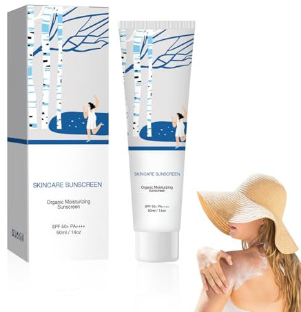 MINGRUO Crema Solare Viso, Fluido Solare Idratante e Antiossidante, Protezione solare per il viso, Protezione UV Efficace, Crema UV Viso Sensitive