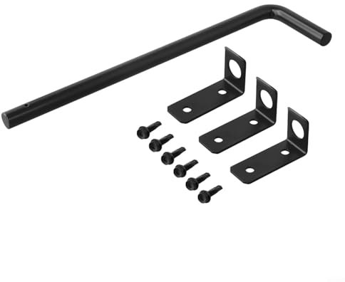 1 Set robuste Tor-Stange, Metallzäune, Tor-Hardware, für Holzzäune, Metalltore, Türen (30,5 cm)