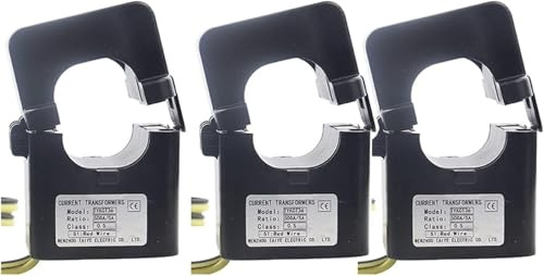 Sensor, Snap Joint Structure Split Core Coil Sensor 3pcs, Kct-36 Stromsensor, Mini 100a 200a 250a 300a 400a 500a 600a Cts (Farbe: 3pcs 500a) (Farbe: 3pcs 150a) (Farbe: 3pcs 500a), 3pcs 400a