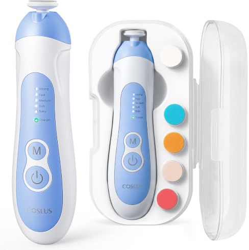 COSLUS C52 Cordless Baby Electric Nail File, CPC Certified and Quiet Design