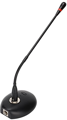 ANGGREK D38 Schwanenhals-Kondensatormikrofon, XLR-auf-6,35-mm-Kabel, 360° Verstellbares Computermikrofon für Konferenzen und Rundfunk