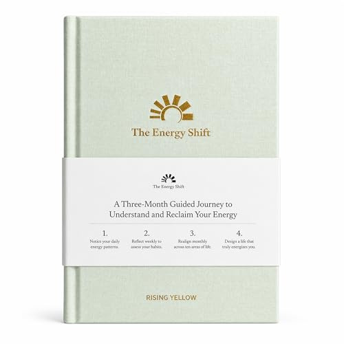 Energy Shift Journal – 90 Days Guided Wellness Journal & Habit Tracker, Undated Daily, Weekly & Monthly Self-Care Planner for Productivity, Focus, Clarity, Goal Setting & Sustainable Wellbeing, Green