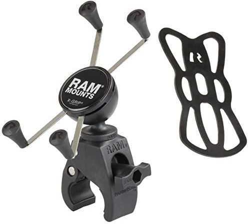 RAM Mount RAM-HOL-UN10-400 Support pour téléphone Portable/Smartphone, vélo, Noir, Support Passif, Composite, Acier Inoxydable, X-Grip