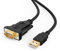CableCreation USB auf RS232 Seriell Kabel mit FTDI Chipsatz, 1M Vergoldet USB 2.0 zu RS232 Stecker DB9 Seriell Konverter Kabel für Kasse Register Modem Scanner Industriual Maschinen CNC usw. Schwarz