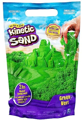 Kinetic Sand 907 g Beutel mit magischem Indoor-Spielsand grün