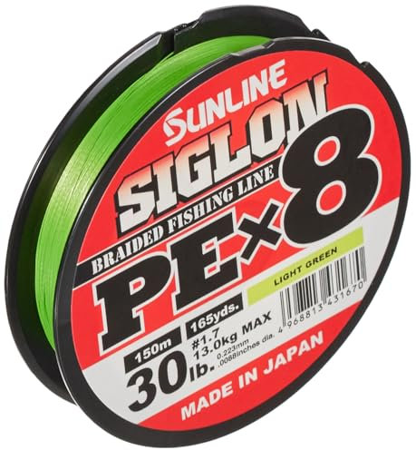Sunline Siglon Braid Pe X8 Light Green 0.223mm 13Kg 150m