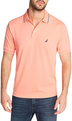Nautica Polo À Manches Courtes et Col Double Pointe Coupe Classique Polo Homme