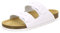 AFS-Schuhe 2100, Bequeme Damen Pantoletten echt Leder, praktische Arbeitsschuhe, Hausschuhe, Handmade in Germany (38 EU, weiß)