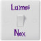 Harry Potter Inspired 'Lumos Nox' Light Switch Vinyl Sticker by Personalised Store UK - Choice of Colours (Purple)