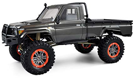 Amewi AMXRock RCX10P (Profi) Brushed 1:10 RC Modellauto Elektro Crawler RtR 2,4GHz, Grau