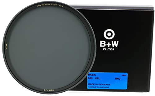 B+W Polarisationsfiter Zirkular - S03 Basic Line - 60 mm, MRC 16x, Grip-Drehring, für Weitwinkel- bis Teleobjektiv