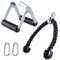 PELLOR Rudergriff Trizepsseil Set,Seilzug Fitness kabelzug Griff Set Trizeps Seil LAT Pull-Down Training Bizeps- & Trizepsübungen (Für Kabelzug- Fitness-Stationen Fitnessturm)