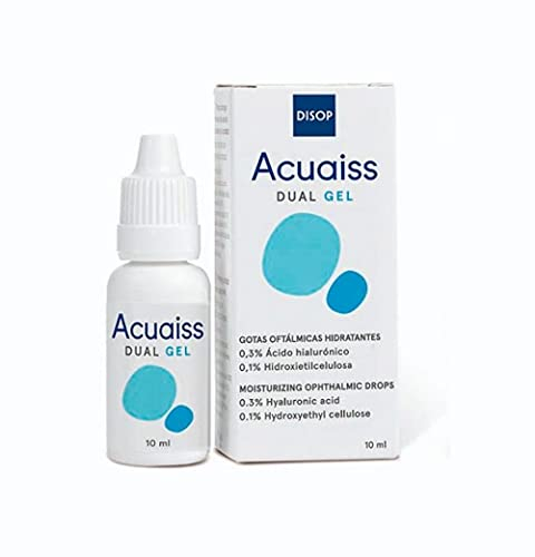 Acuaiss DUAL GEL Lágrima Artificial de Gel con Ácido Hialurónico contra la Sequedad Ocular Moderada y Severa. Multidosis. 10 ml