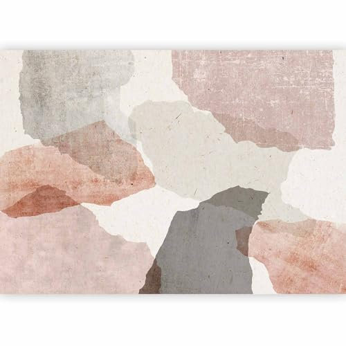 murando - Papier Peint Panoramique Adhésif Abstrait 441x315 cm - Beige marron rouge gris - Gentlestories scandiboho tendances abstraction texture d'arrière-plan a-A-0843-a-a