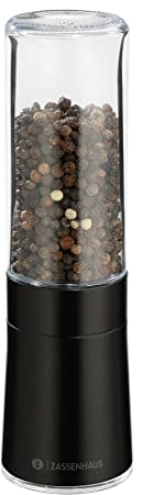 Zassenhaus - Macinapepe DESSAU 17 cm, in acciaio INOX, nero/acrilico