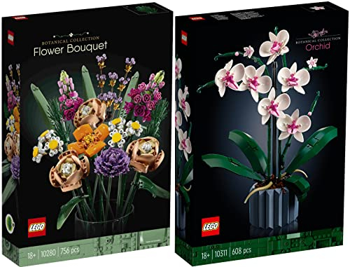 Lego 10311 - Set di 2 orchidee e 10280