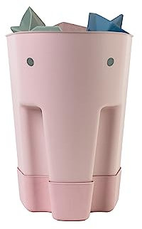 Shnuggle Ellie Bath Toy Storage Scoop & Organiser | Baby & Toddler Bath Toy Drying Caddy with Drip Tray | Made from 98% Recycled Plastic | Dries Better Than a Bath Toy Net