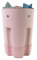 Shnuggle Ellie Bath Toy Storage Scoop | Baby & Toddler Bath Toy Drying Caddy with Drip Tray - Blush