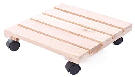 Soucoupes en pot pour Plantes Caddy de plantes avec roues Accueil Planche en bois Stand Square Planterie solide Plantre de jardinière intérieur Soucoupe de Jardinière ( Color : A , Size : 50cm )
