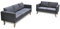 LAPOOH Sofa Set 2-Sitzer und 3-Sitzer, Couch für Wohnzimmer, für Wohnungen, Loungesofa, Sofas & Couches, Relaxsofa, Stoff Dunkelgrau