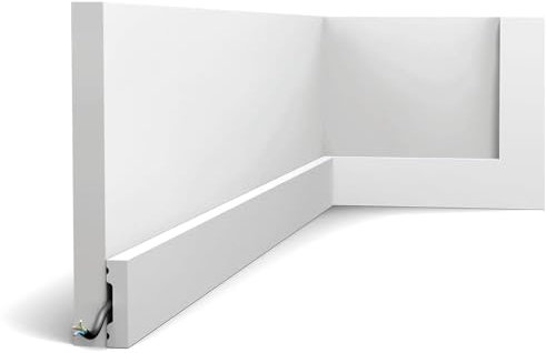 Plinthe SX162-RAL9003 - L200 x H4 x L1 cm - ORAC DECOR