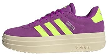 adidas VL Court Bold Shoes, Scarpe Donna, Flash Pink/Lucid Lemon/Silver Metallic, 37 1/3 EU