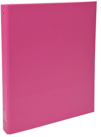 Exacompta - Ref.51365E - Karton mit 20 starren Ordnern aus PP - 4 runde Ringe Durchmesser 30 mm - Rücken 40 mm - Außenmaße 32 x 26 cm - Format A4 - Farbe: Rosa