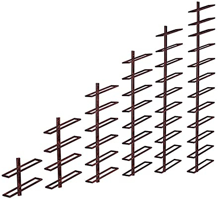 DDNGEJ Wine Rack Wall Mounted - Wall-Mounted Wine Rack | 2/4/6/8/10/12 Bottles | Metal Wine Rack | Elegant Kitchen, Restaurant, Bar or Wine Cellar Storage Room