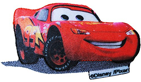 alles-meine.de GmbH Cars - Lightning Mc Queen 8 cm * 3,7 cm Bügelbild - Aufnäher Applikation Auto McQueen Nascar Rennauto