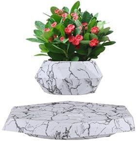 LMingKun Schwebender Blumentopf, magnetische schwimmende Pflanze, schwimmender Blumentopf, magnetisch, schwebender Blumentopf, moderner hängender Pflanzgefäß, Pflanzgefäße