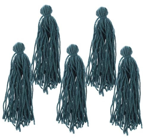 Parliky Fischlaichmopp 5-teiliges Set Zuchtmops Für Aquarien Laichmopp Fischaquarium-Dekoration Wollgarn Fischzuchtmops Laichmopp