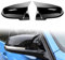 ANBOO 1 Paar Spiegelkappen Kompatibel Mit BMW 1er F20/F21, 2er F22/F23/F87, 3er F30/F31/F34, 4er F32/F33/F36 Auto Rückspiegel Abdeckung Seitenspiegel Abdeckkappen Zubehör für BMW