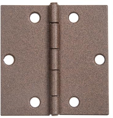 Alberts 822422 DURAVIS® Scharnier | quadratisch | rostbraun duplexbeschichtet | Größe 60 x 60 x 1 mm | 20er Set