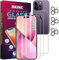 RKINC Panzerglas Schutz Glas für iPhone 14 Pro 6.1-Inch mit Kamera Schutzfolie, 3+3 Stück, Panzer HD Displayschutzfolie, Anti- Kratzer, Bläschenfrei, 9H Härte, HD-Klar