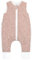 Ehrenkind® Musselin Schlafsack mit Füßen 2.5 TOG 100% Bio-Baumwolle Rosé mit Tropfen | 80 cm | Oeko Tex zertifiziert