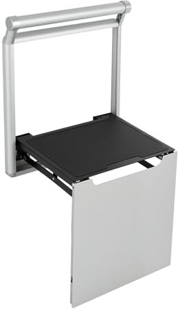 Etrhdfyts Klappbarer Duschsitz Wandhocker Duschhocker Wandmontage Klappstuhl Duschklappsitz Legierung Badestuhl Duschsitz Wandklappstuhl für Eingangsbereiche und Badezimmer