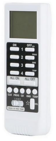 DIW Funk-Timer DTZ-505 Fernbedienung – 16-Kanal Funksteuerung für Steckdosen, Zeitschaltuhr, Zufallsmodus, Temperatursteuerung, kompatibel mit Intertechno (selbstlernende Empfänger), DIW-Funk