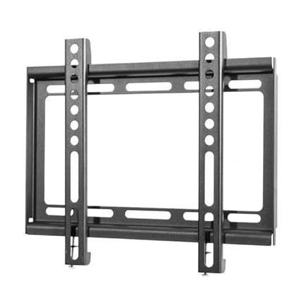 Soporte TV Fijo Negro Acero para Pantallas de 23 a 42, Ideal para Montaje en Pared y optimización de Espacio en el hogar.