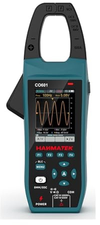 Pince ampèremétrique avec oscilloscope TFT 2,8 pouces, mesure de la tension et du courant CA/CC, fonction enregistreur Bluetooth