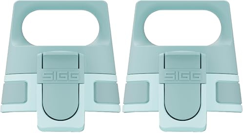 Sigg WMB ONE Top Glacier Closure (One Size), Replacement Spare Part Drinking Bottle, One-Handed & Leak-Proof Closure Cap (Pack of 2)